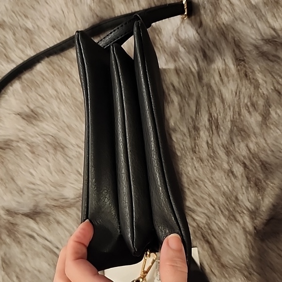 Isabelle Vegan Leather Multi Compartment Crossbody Bag 8 by 5 inches - Picture 11 of 11